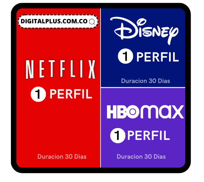 Netflix + Disney + Hbo - Digital Plus Stream